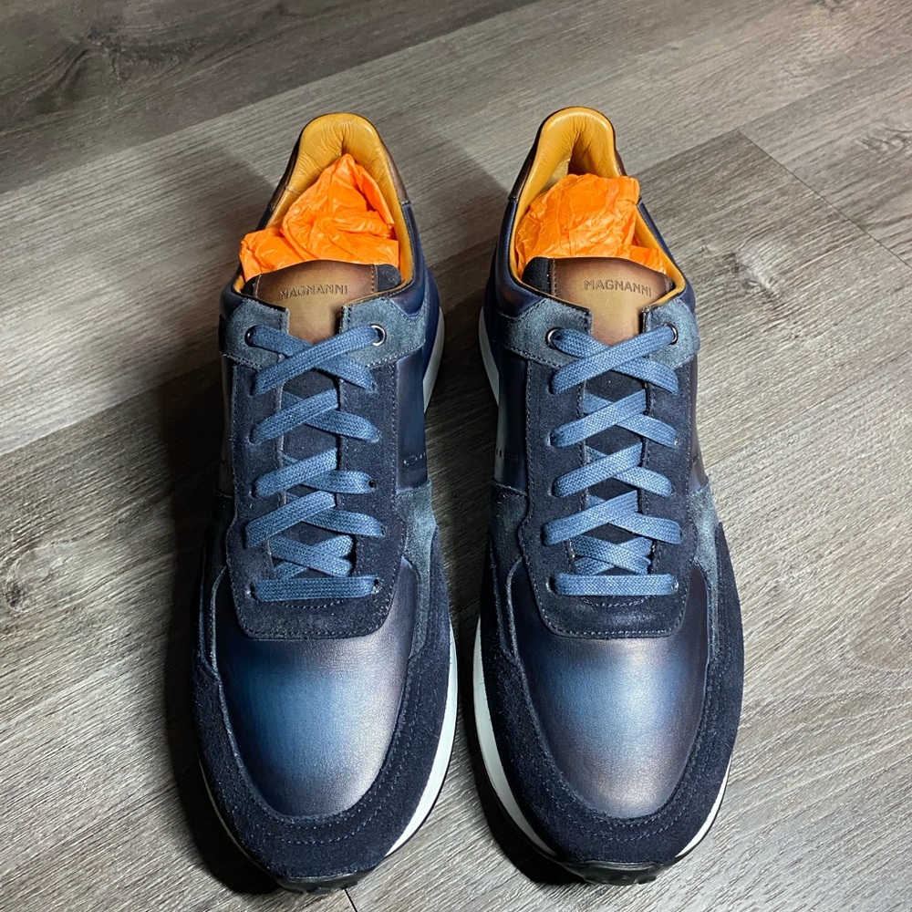 Magnanni Men's Blue Sneakers